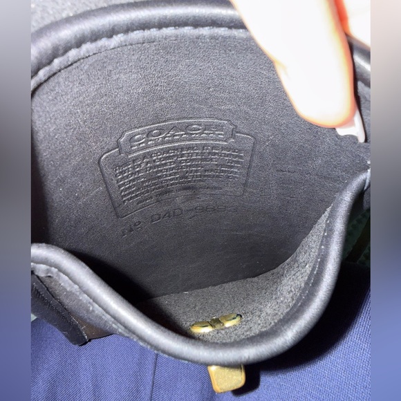 Vintage Coach Scooter Black Leather Crossbody Bag - Picture 8 of 8